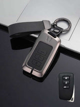 Lexus Key Genuine Leather & Metal Frame