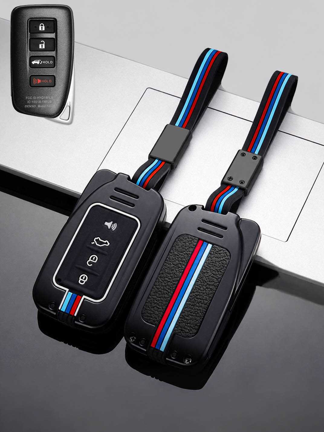 Luxury Colored Alloy Lexus Key Fob Case