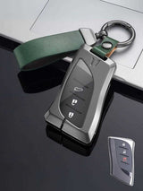 Vintage Leather Metal Alloy Lexus Key Cover