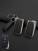 Lexus Key Genuine Leather & Metal Frame