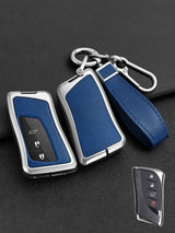Lexus Key Fob Cover with Leather & Metal Frame