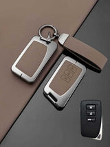 Lexus Key Genuine Leather & Metal Frame