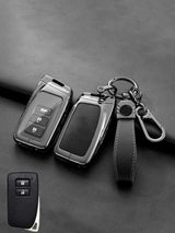 Lexus Key Fob Cover with Leather & Metal Frame