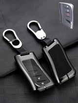 Lexus Key Genuine Leather & Metal Frame