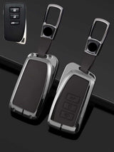 Lexus Key Fob Cover with Leather & Metal Frame