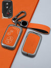Lexus Key Genuine Leather & Metal Frame