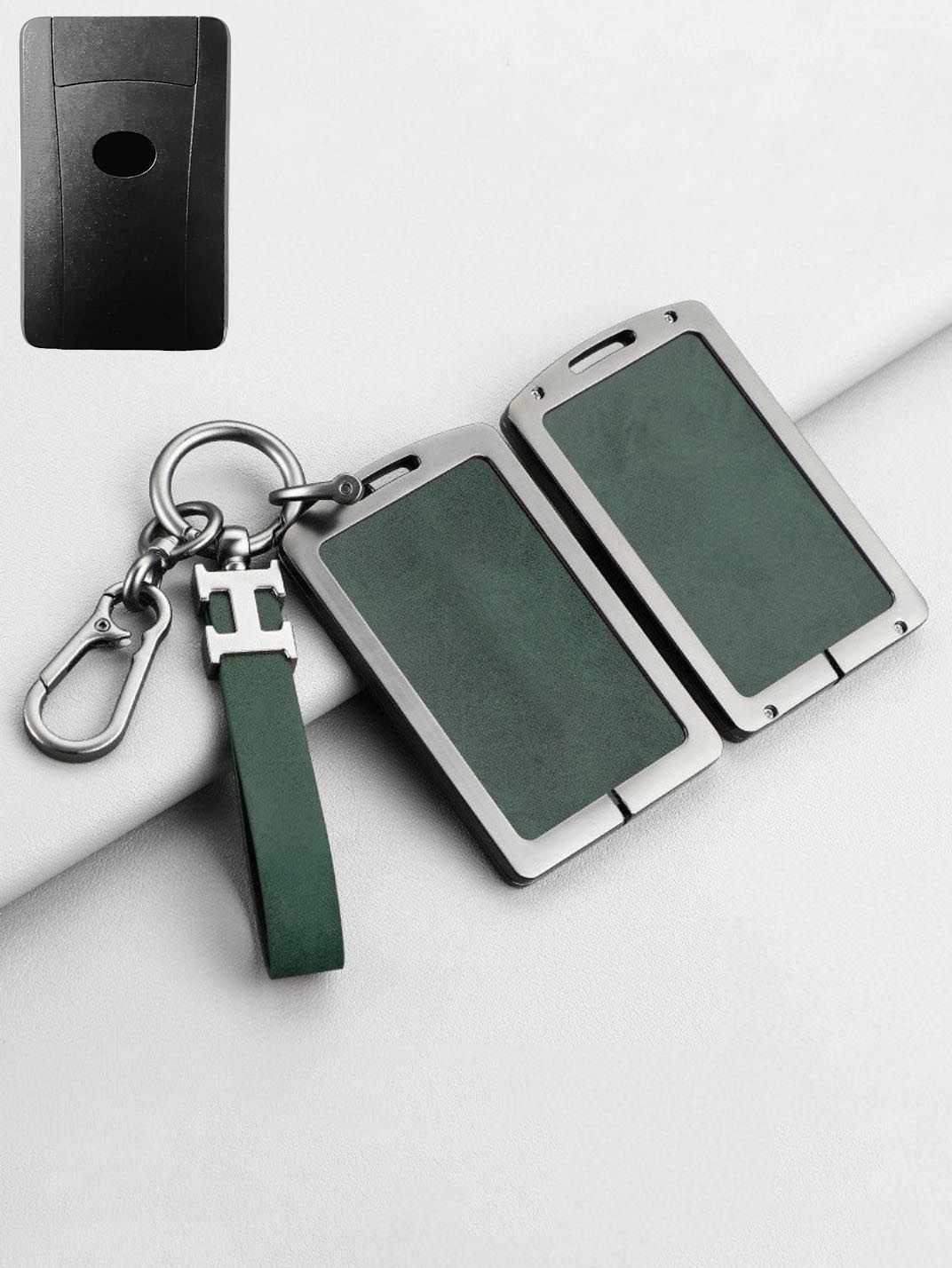 Vintage Leather Metal Alloy Lexus Key Cover