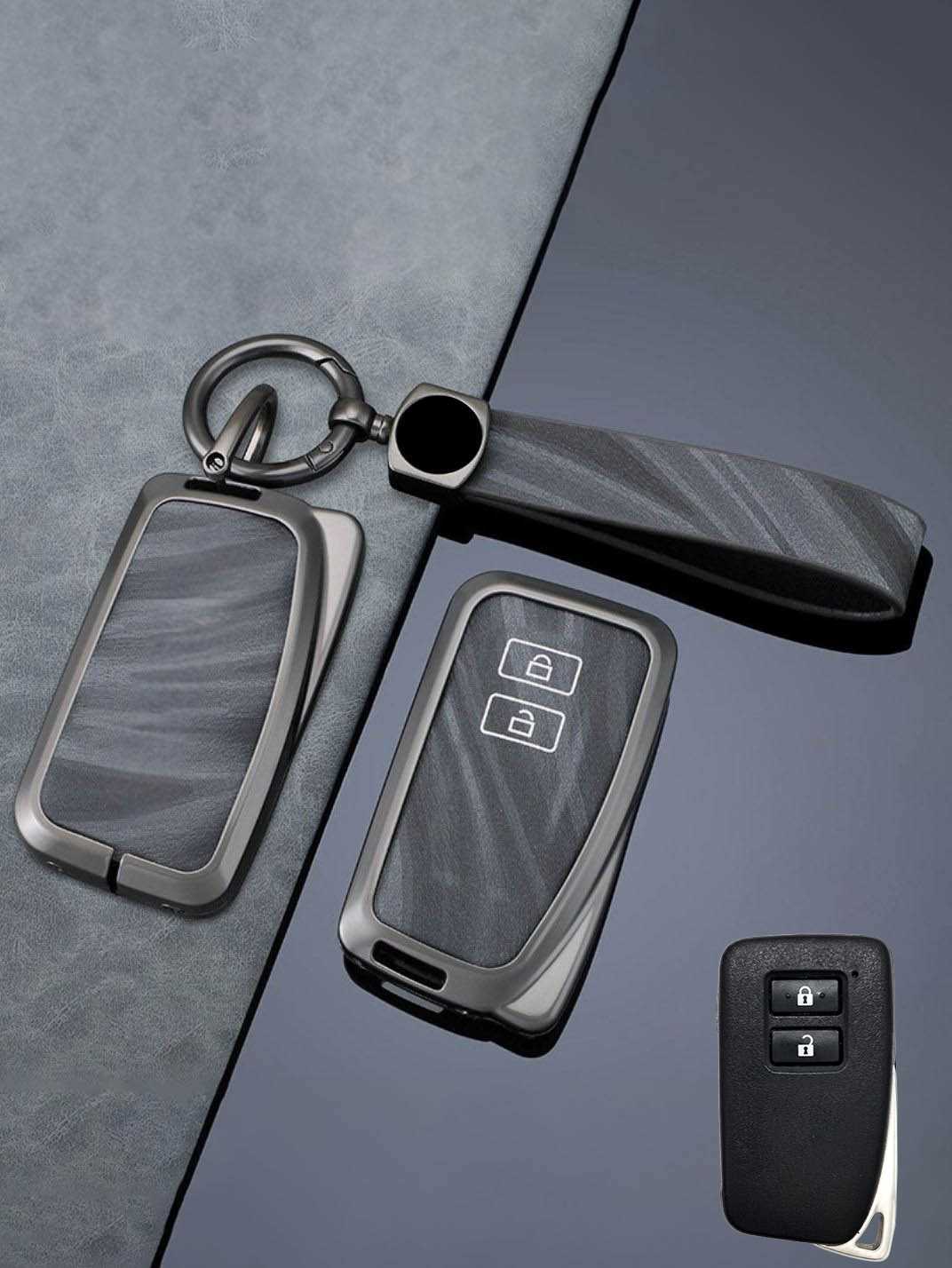 Vintage Leather Metal Alloy Lexus Key Cover