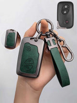 Lexus Key Fob Cover with Leather & Metal Frame