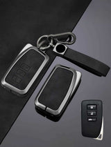 Vintage Leather Metal Alloy Lexus Key Cover