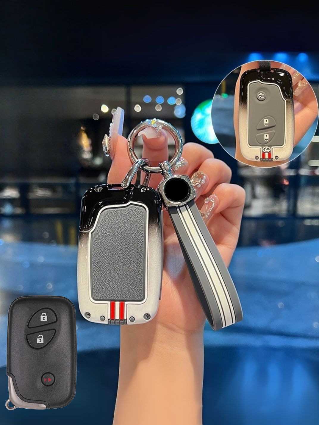 Luxury Colored Alloy Lexus Key Fob Case