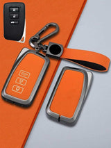 Lexus Key Genuine Leather & Metal Frame