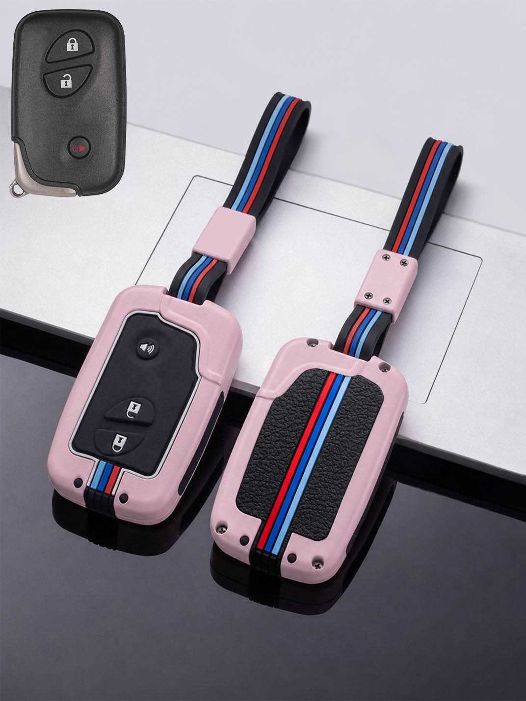 Luxury Colored Alloy Lexus Key Fob Case