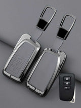 Vintage Leather Metal Alloy Lexus Key Cover