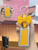 Lexus Key Fob Cover with Leather & Metal Frame