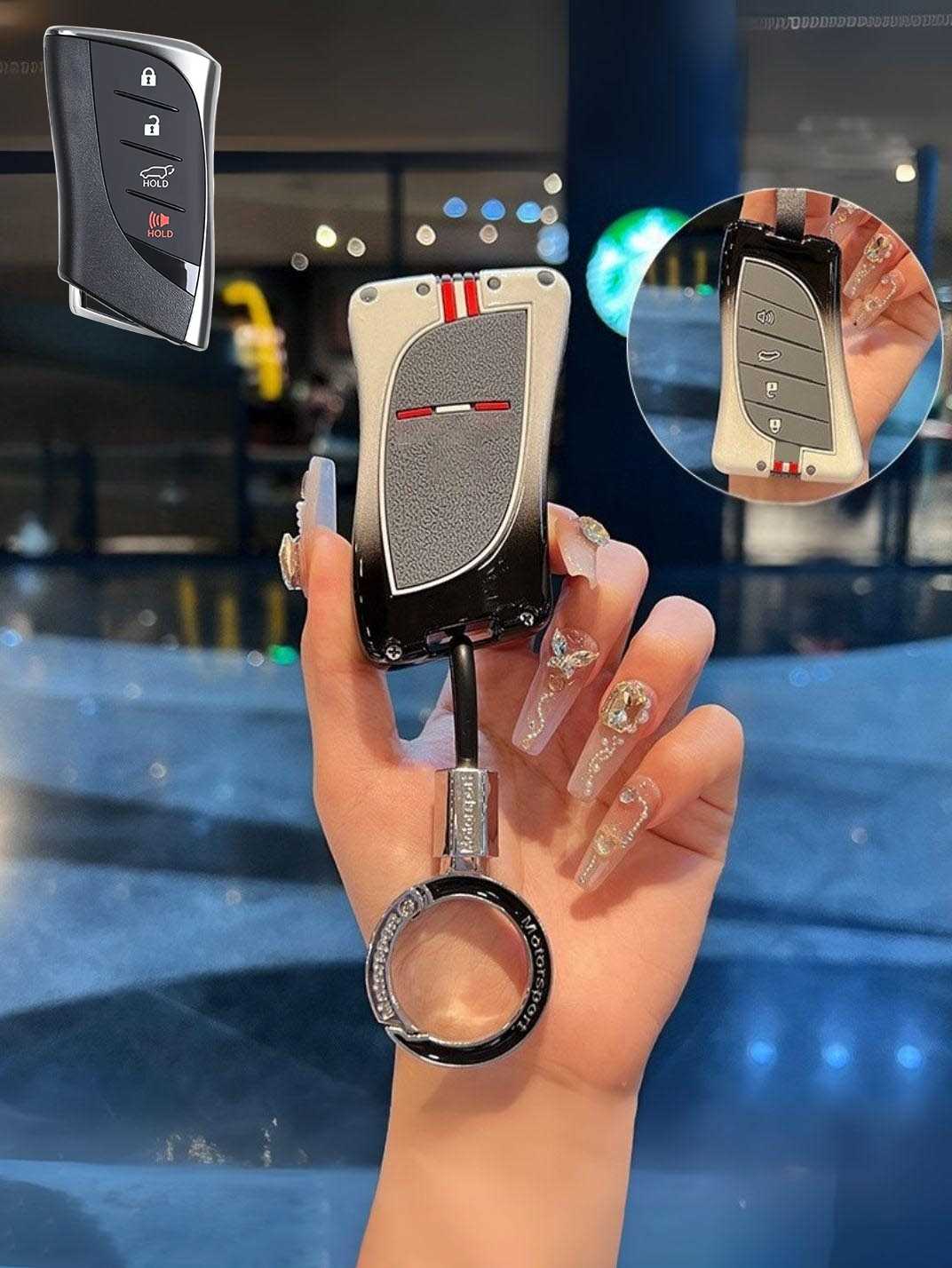 Luxury Colored Alloy Lexus Key Fob Case