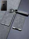 Vintage Leather Metal Alloy Lexus Key Cover