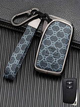 Lexus Key Fob Cover with Leather & Metal Frame