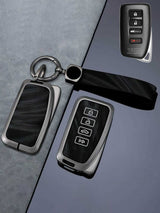 Vintage Leather Metal Alloy Lexus Key Cover