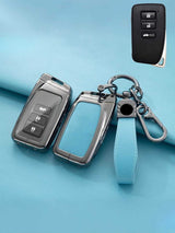 Lexus Key Fob Cover with Leather & Metal Frame
