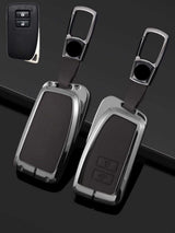 Lexus Key Fob Cover with Leather & Metal Frame