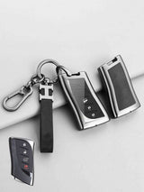Vintage Leather Metal Alloy Lexus Key Cover