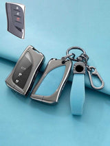 Lexus Key Fob Cover with Leather & Metal Frame