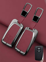 Vintage Leather Metal Alloy Lexus Key Cover