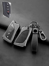 Lexus Key Fob Cover with Leather & Metal Frame