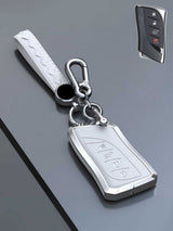 Lexus Key Fob Cover with Leather & Metal Frame