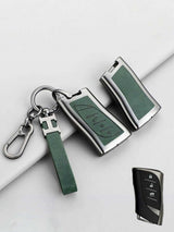 Vintage Leather Metal Alloy Lexus Key Cover