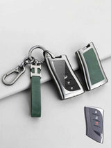 Vintage Leather Metal Alloy Lexus Key Cover