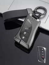 Vintage Leather Metal Alloy Lexus Key Cover