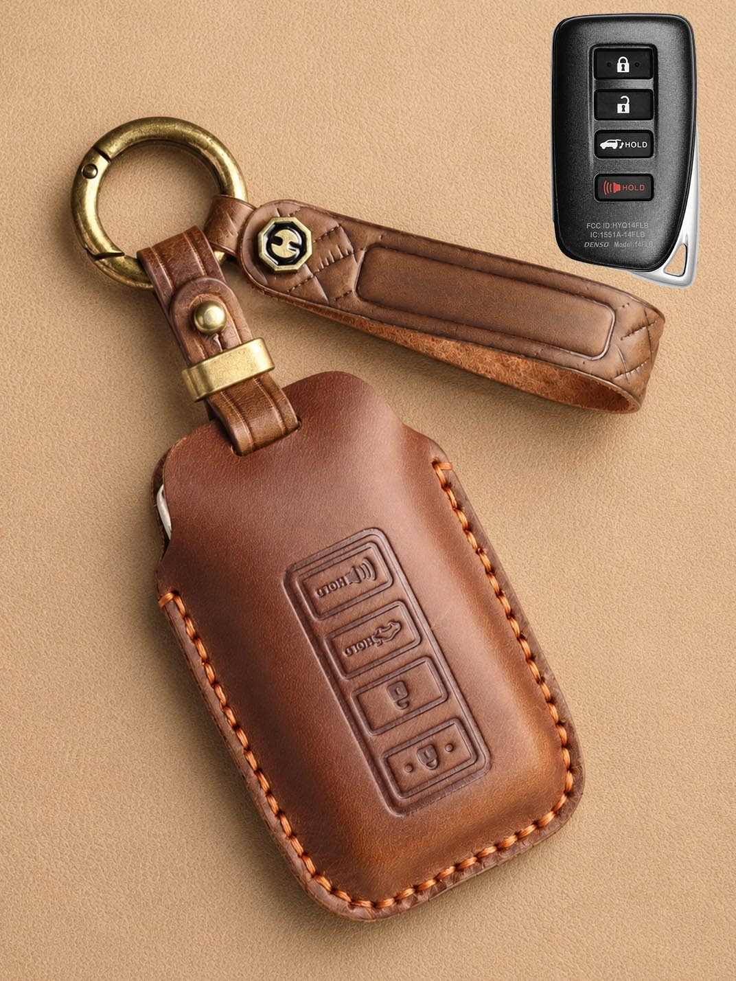 Premium Genuine Leather Lexus Key Cover