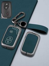 Lexus Key Genuine Leather & Metal Frame