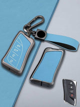 Lexus Key Genuine Leather & Metal Frame