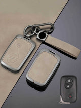 Vintage Leather Metal Alloy Lexus Key Cover