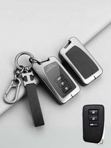 Vintage Leather Metal Alloy Lexus Key Cover