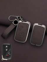 Lexus Key Genuine Leather & Metal Frame