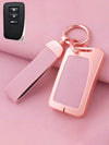 Lexus Key Fob Cover with Leather & Metal Frame