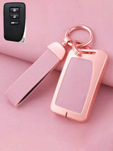 Lexus Key Fob Cover with Leather & Metal Frame