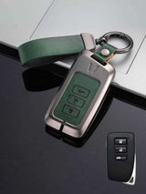 Lexus Key Genuine Leather & Metal Frame