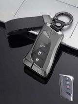 Vintage Leather Metal Alloy Lexus Key Cover