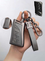 Lexus Key Fob Cover with Leather & Metal Frame
