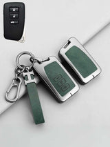 Vintage Leather Metal Alloy Lexus Key Cover