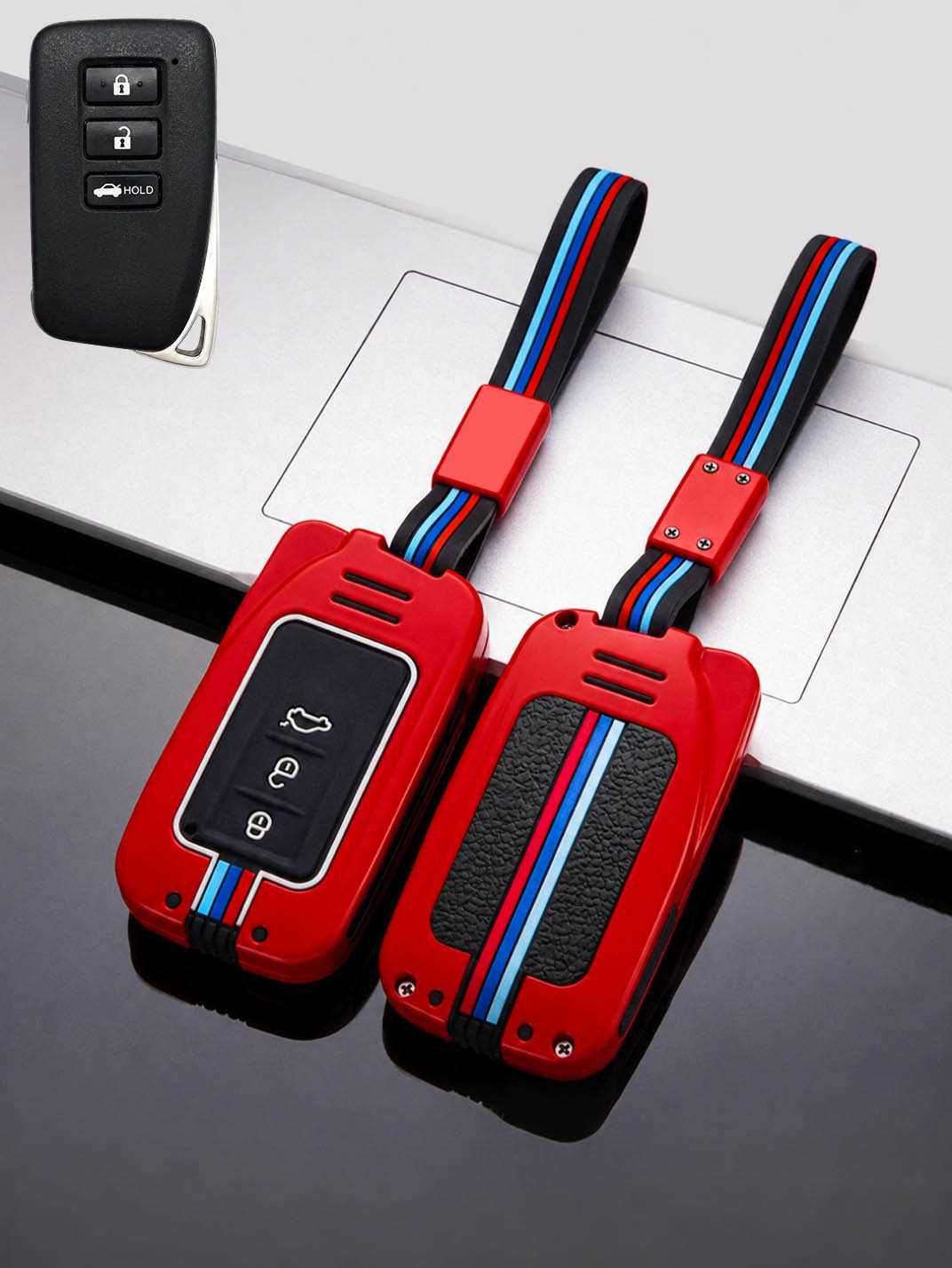 Luxury Colored Alloy Lexus Key Fob Case