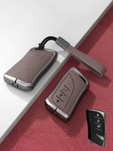 Lexus Key Fob Cover with Leather & Metal Frame