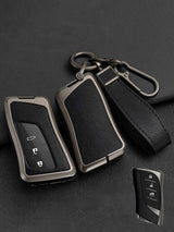 Lexus Key Fob Cover with Leather & Metal Frame
