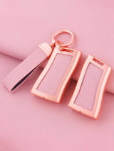 Lexus Key Fob Cover with Leather & Metal Frame