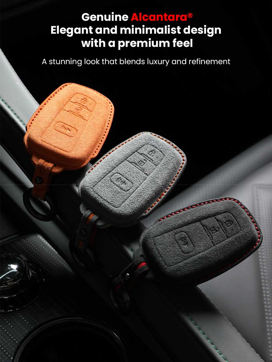 Genuine Alcantara Toyota Key Fob Cover